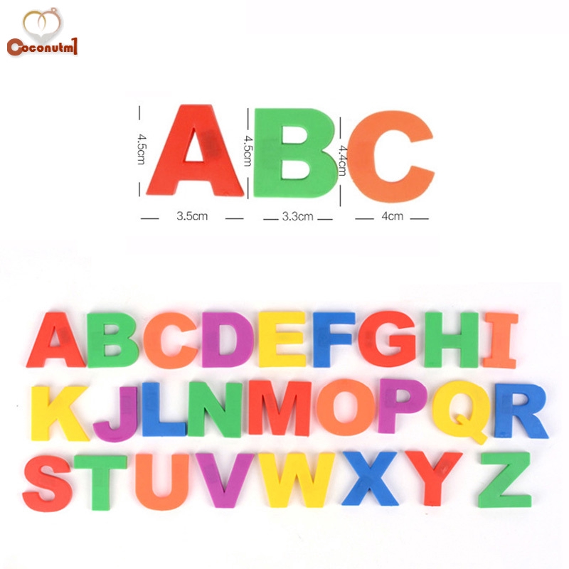 Bộ đồ chơi học tập chữ cái/ số học nhiều màu từ tính dễ thương dùng giảng dạy độc đáo