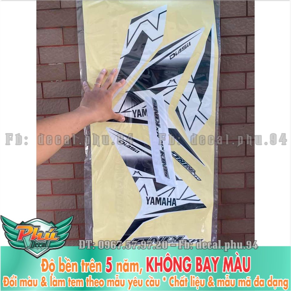 Tem rời Exciter 150 Mx Uv Xe trắng (X) -1