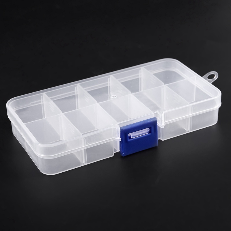 Hộp nhựa trong suốt đựng trang sức 1-10 ngăn