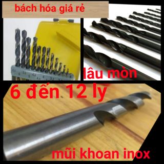 MŨI KHOAN INOX , SẮT , NHÔM , GỖ  ( MŨI HỢP KIM )