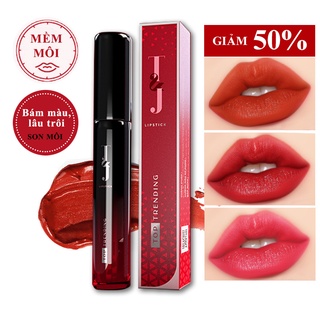 Son đỏ đất kem lì nội địa Trung T&J Siêu Mịn,Dưỡng cao, Bền Màu