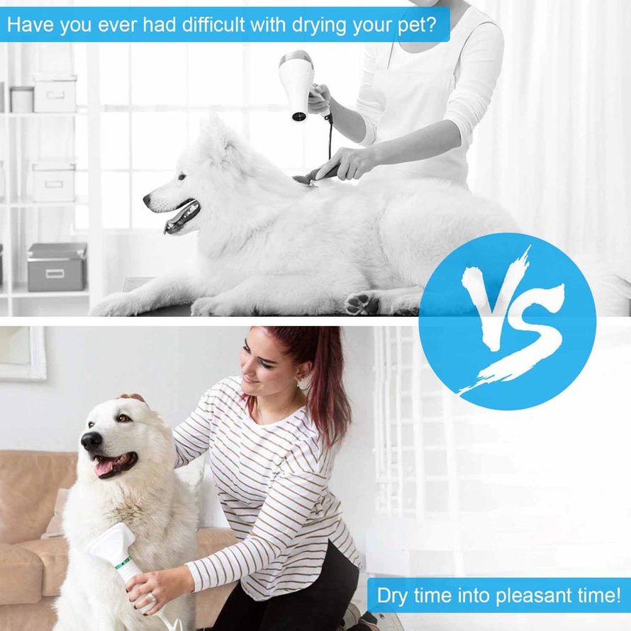 Máy Sấy Tóc Cho Thú Cưng Máy Sấy Tóc 2 Trong 1 Cho Chó Nhà Cho Thú Cưng Chải Lông Mèo Lược