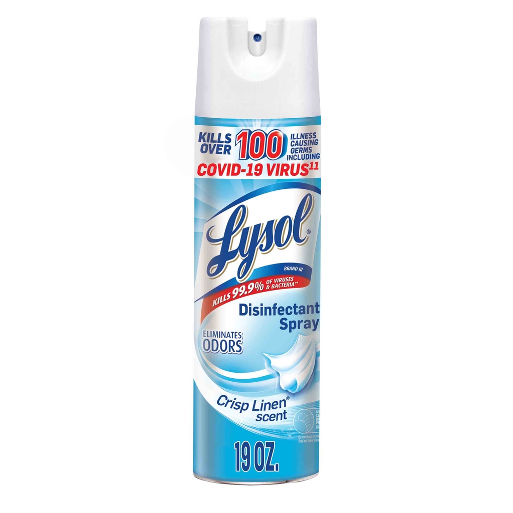 Chai xịt Lysol khử trùng và diệt 99.9 % vi khuẩn (nhiều mùi hương lựa chọn) - 538gr