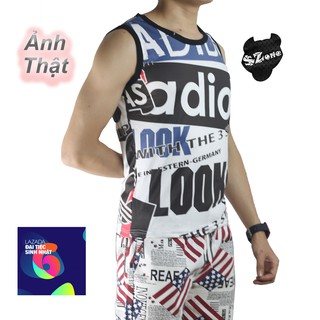 Áo sát nách thể thao, Áo ba lỗ SZone SA601 đi chơi, đi biển, tập gym - kiểu dáng thời trang, tôn dáng mạnh mẽ