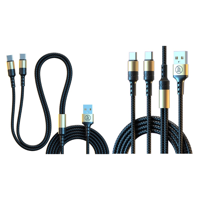 Dây Cáp Sạc Nhanh Loại C 2 Trong 1 Dài 1 2M 2M Chuyên Dụng Cho Điện Thoại