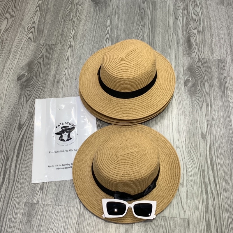 Mũ Cói Vành Phẳng Đi Biển, Đi Nắng siêu hot
