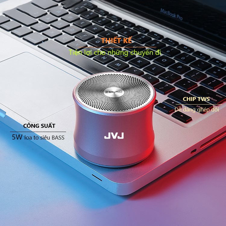 Loa Bluetooth Mini JVJ R9S kết nối Điện Thoại, máy tính bảng - Loa không dây siêu trầm hỗ trợ TWS ghép đôi