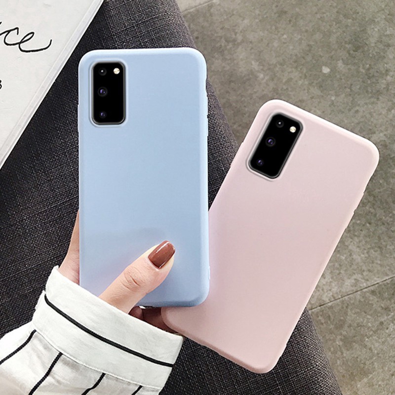 Ốp điện thoại TPU dẻo màu kẹo cho Samsung Galaxy A51 A71 A81 A91 S20 S20 Plus S20 Ultra S10 Lite Note 10 Lite