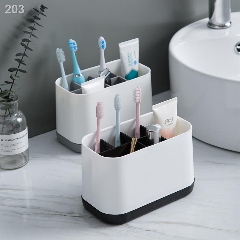 [2021]Hộp lưu trữ đa chức năng cho phòng tắm bàn chải đánh răng điện và đựng kem giá ống lược trong