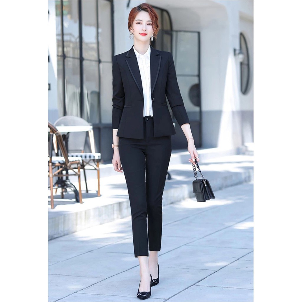 Áo vest Set Áo Vest Và Quần Dài Công Sở Thanh Lịch( không kèm áo trong) - HÀNG MỚI VỀ