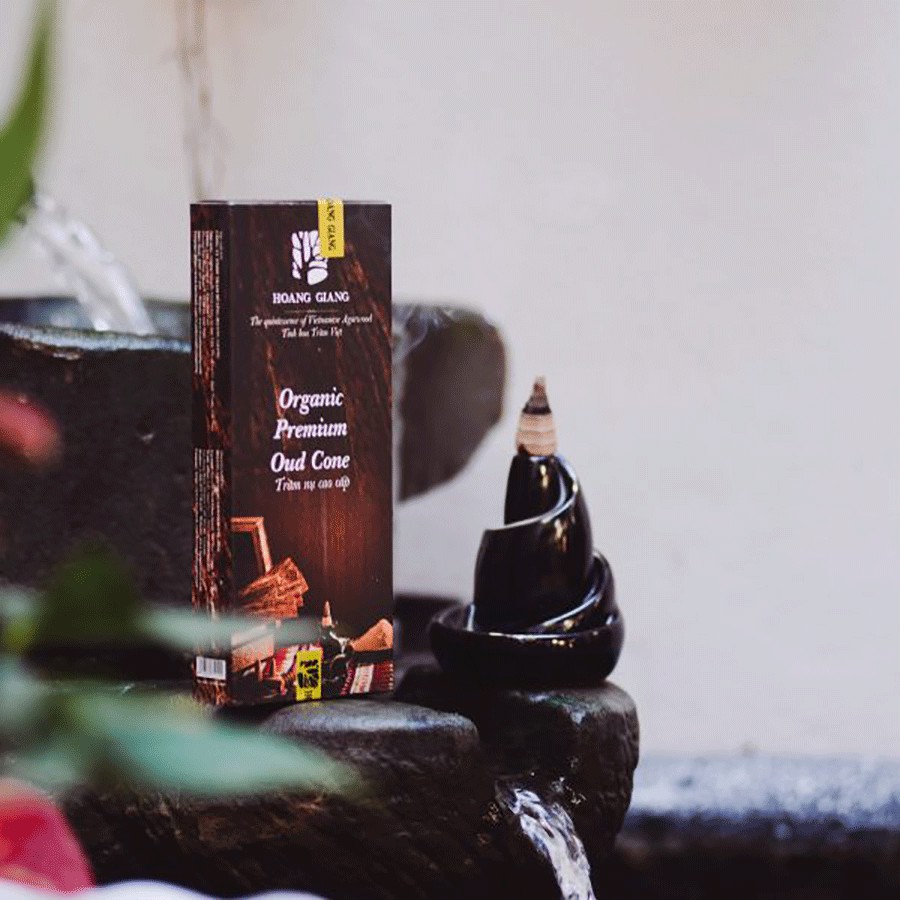Trầm nụ Hoàng Giang - Không chứa hoá chất, hương gỗ trầm tự nhiên, dùng với thác khói trầm hương - hộp 24 nụ | BigBuy360 - bigbuy360.vn