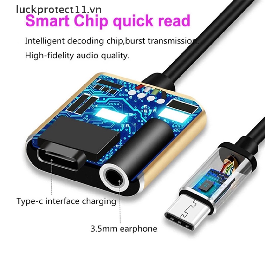 Cổng Sạc Và Tai Nghe 2 Trong 1 USB Type C Sang 3 5 Cổng Sạc
