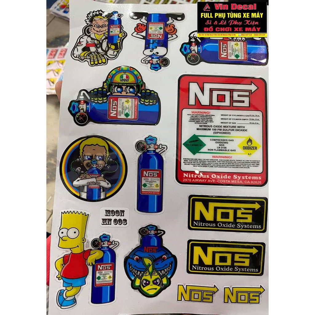 Bộ tem nổi BÌNH NOS - dochoixemay