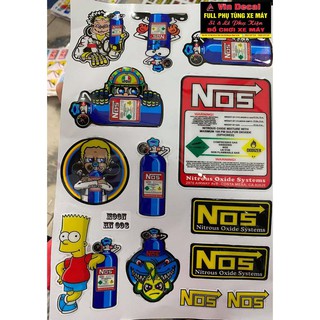 Bộ tem nổi BÌNH NOS - dochoixemay