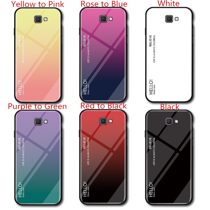 Ốp điện thoại kính cường lực viền silicone cho Samsung Galaxy J7 Prime/On7 2016 | BigBuy360 - bigbuy360.vn