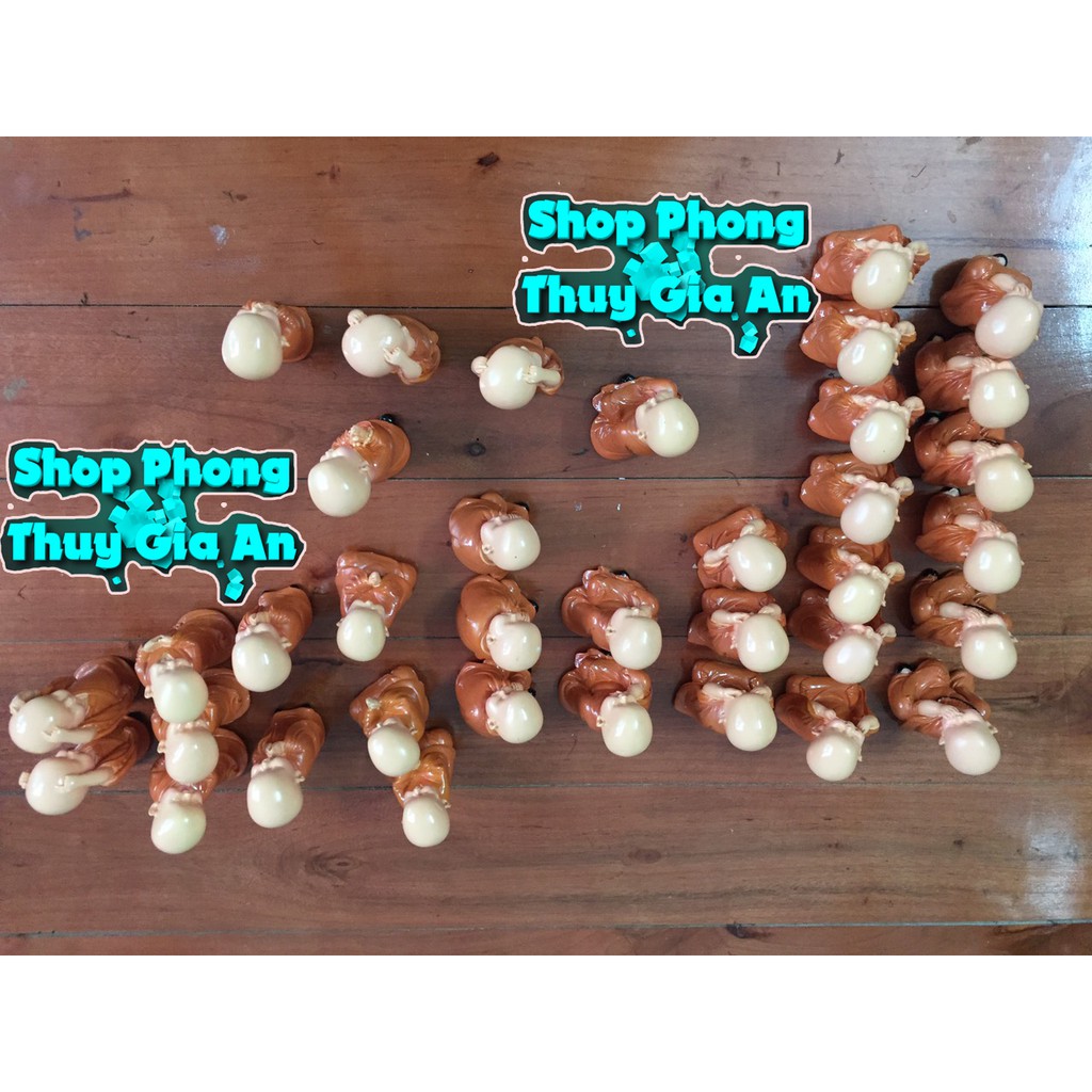 Tượng  Chú Tiểu Phong Thủy, Hàng Thủ công tại Việt Nam Trang trí Nội Thất, Bàn làm việc, bể cá (Bộ 03 tượng)) | BigBuy360 - bigbuy360.vn