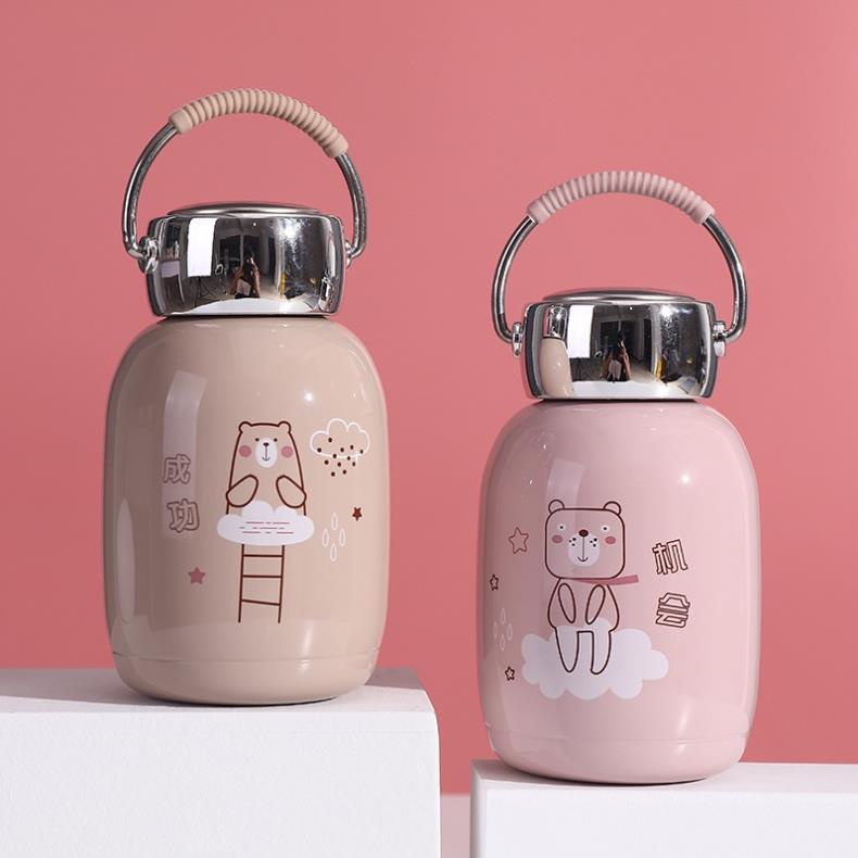 Bình Giữ Nhiệt 230ml Chất Liệu Inox Cao cấp, giữ nhiệt lâu, mẫu mã siêu cute