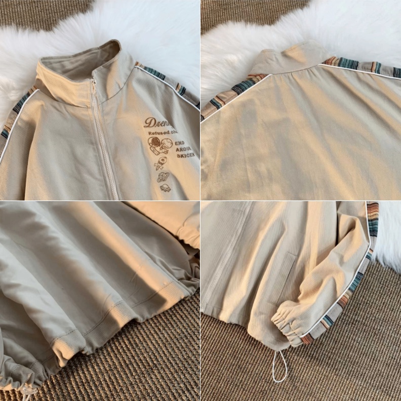 Áo Khoác Bóng Chày Dài Tay Thời Trang Dành Cho Nam Nữ Áo khoác bóng chày nữ in retro Áo khoác dây kéo chất lượng cao 2 lớp vải Áo khoác unisex