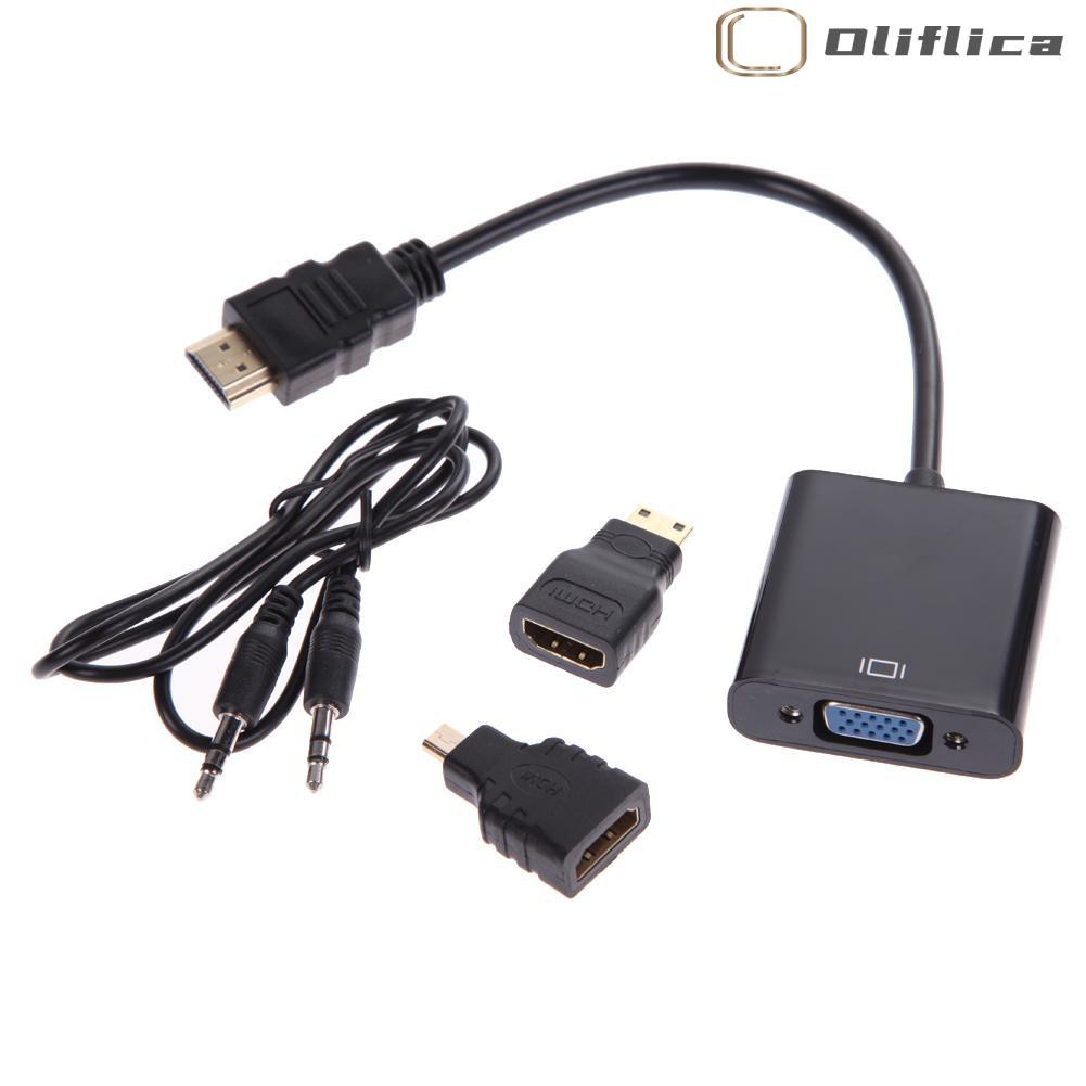 Mới Đầu Chuyển Đổi 1080p Micro Hdmi / Mini Hdmi / Hdmi Sang Vga