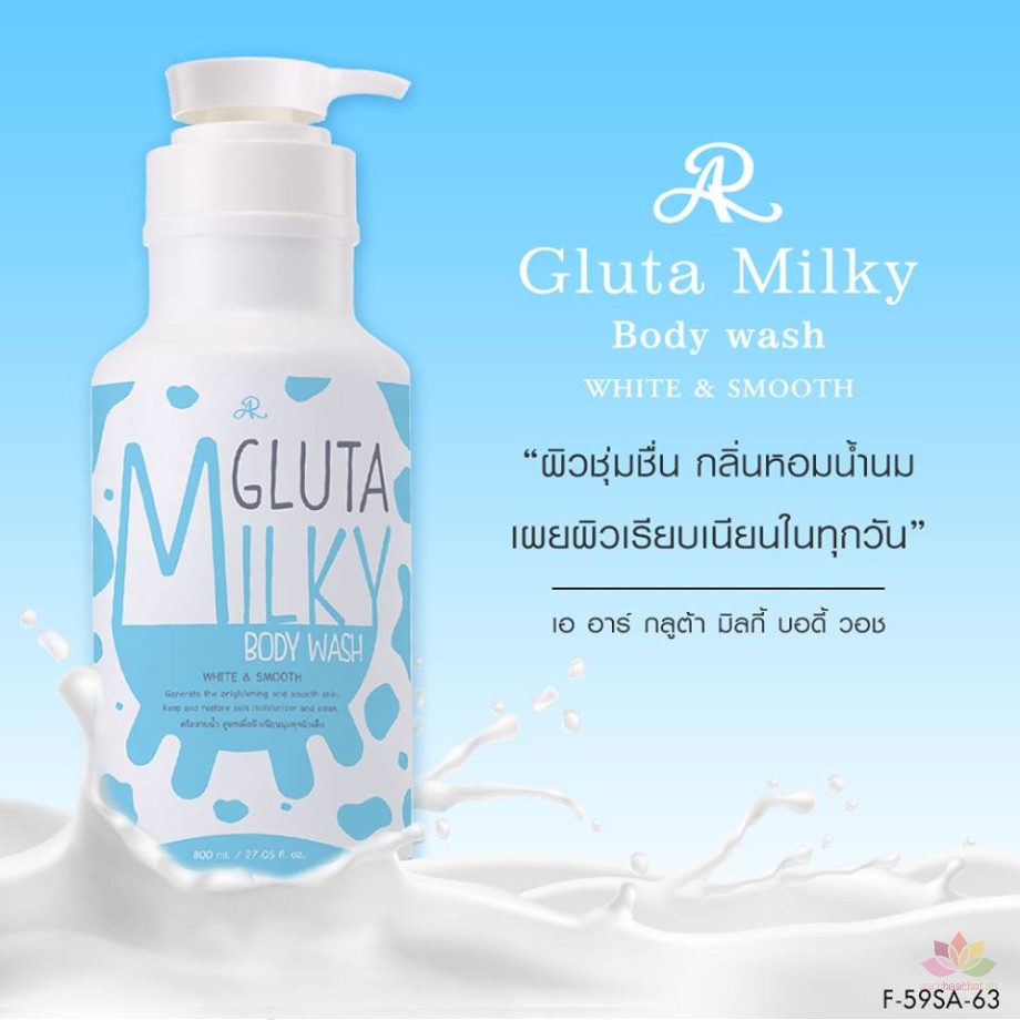 Sữa tắm trắng da Gluta Milky Body Wash 800ml