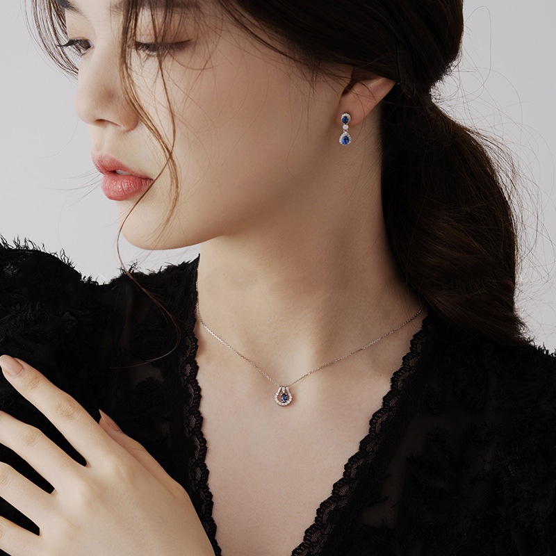 Vòng Cổ Bạc Hình Móng Ngựa Hoang Dã Độc Đáo Đính Đá Cho Nữ DB2667 Bảo Ngọc Jewelry