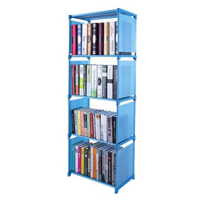 Tủ để sách cao cấp có thể tháo rời 4 ngăn lắp ghép tiện lợi