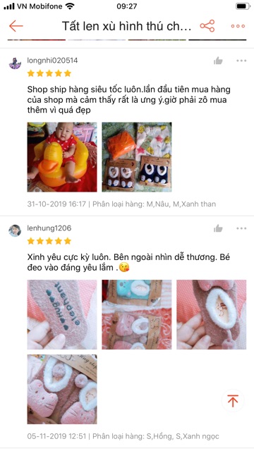 Tất len xù hình thú cho bé