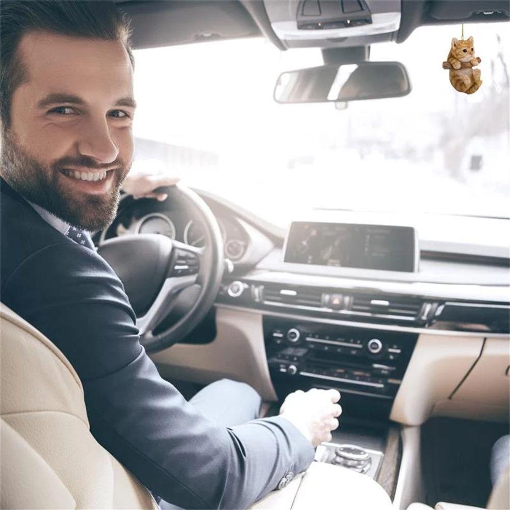 Dây Treo Kính Chiếu Hậu Hình Chó Mèo Dễ Thương Trang Trí Nội Thất Xe Hơi