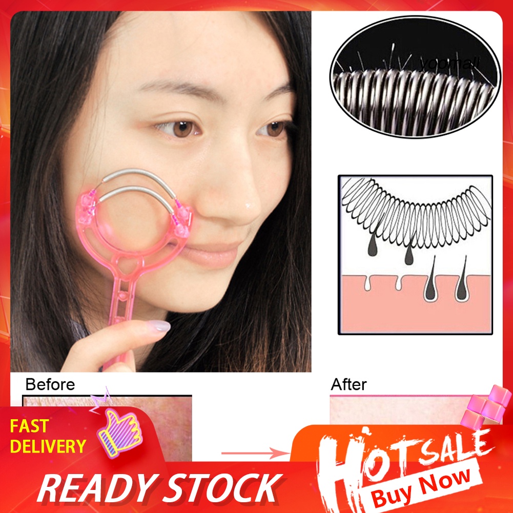 [Hàng mới về] Dụng Cụ Tẩy Lông Mặt Cầm Tay Tiện Dụng Cho Nữ