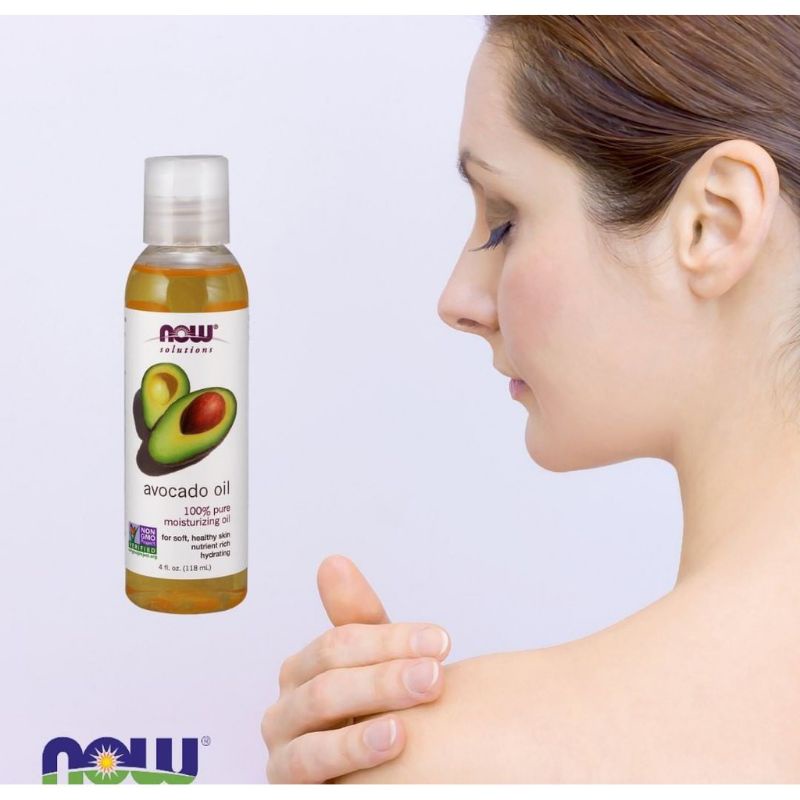 [Date 7/2023] Dầu bơ dưỡng ẩm 100% nguyên chất NOW Solutions Avocado Oil 118ml