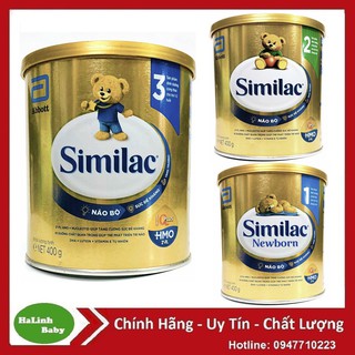 Sữa Similac IQ Plus HMO 1,2,3 400g [Date 2023]