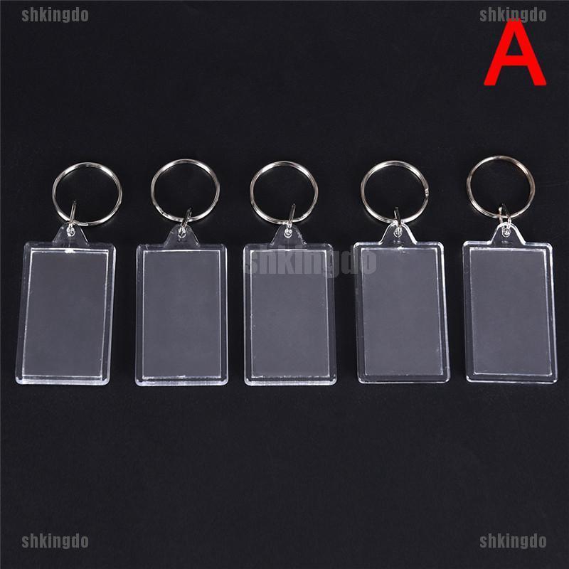 Móc khóa mặt khung ảnh trong suốt xinh xắn