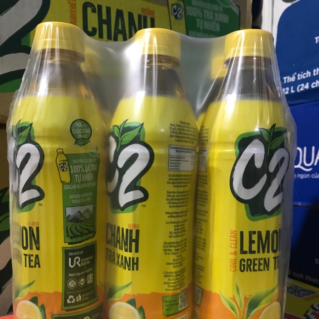 Lốc 6 chai C2 trà chanh 455ml