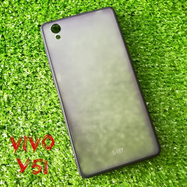 Ốp Lưng Vivo Y51 Lưng Cứng Trong Nhám Viền Dẻo Phôi In