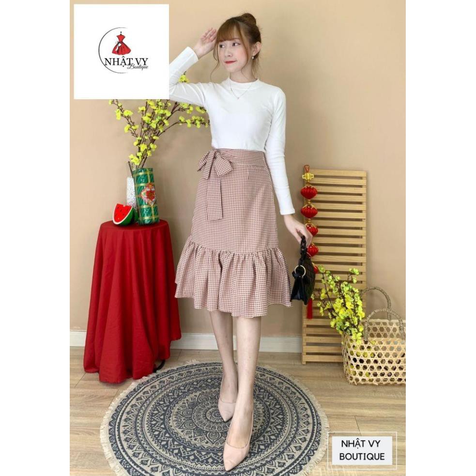 Chân váy caro đuôi cá - NHATVY D1822 | BigBuy360 - bigbuy360.vn