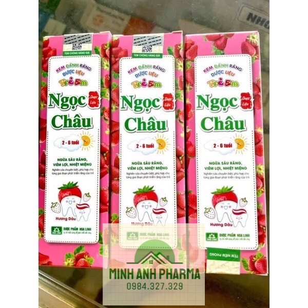 Kem đánh răng Ngọc Châu trẻ em