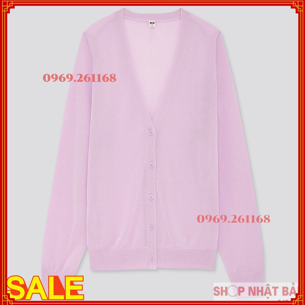 Áo len cardigan cổ chữ V xách tay Uni Nhật Bản - 422922