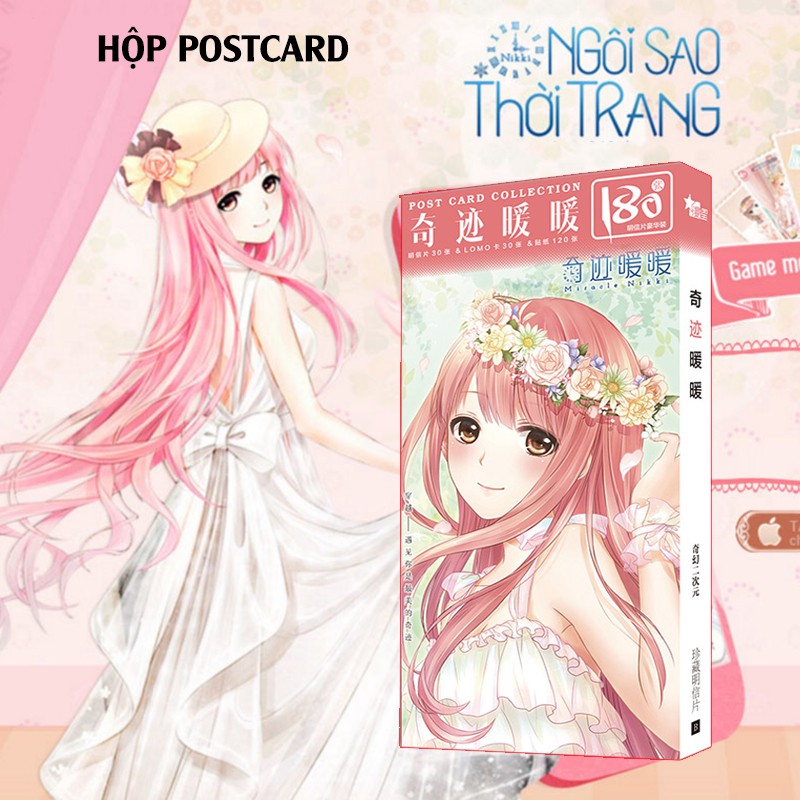 Hộp Postcard Nikki Ngoi Sao Thời Trang Manga Anime Miracle Nikki Hộp Postcard Nikki Ngoi Sao Thời Trang Manga Anime Miracle Nikki