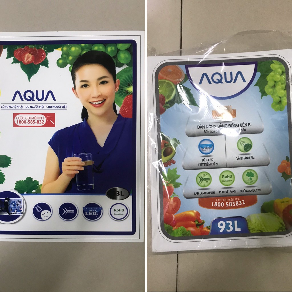 Combo 10 tem dán tủ lạnh mini Aqua/ Combo 10 miếng dán tủ lạnh mini Aqua