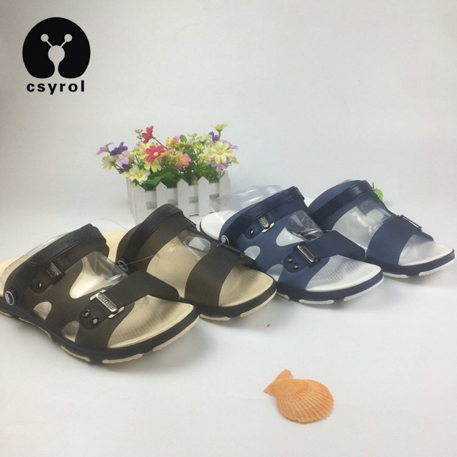 [HOT] Giày Sandal Nhựa Nam/ Dép Nam Quai Hậu Hở Mũi PVC Siêu Nhẹ Siêu Êm Chống Thấm Nước Size 40-44 - Lucky Girl shop