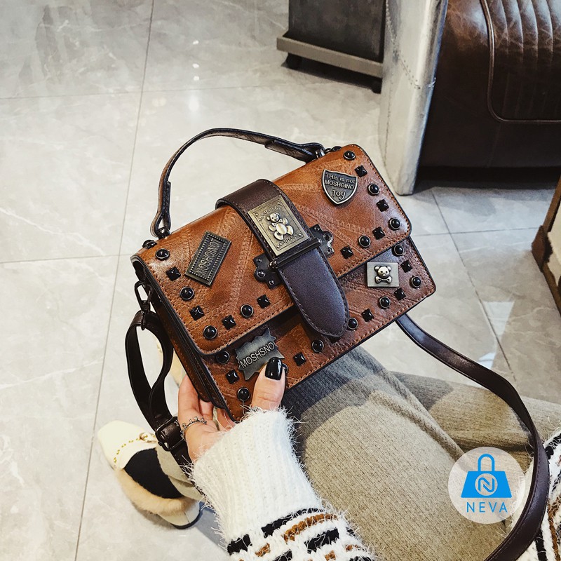 (HOT) Túi Xách Nữ Gắn Đinh Thời Trang Hàn Quốc Cực Chất NEVA9216 | BigBuy360 - bigbuy360.vn