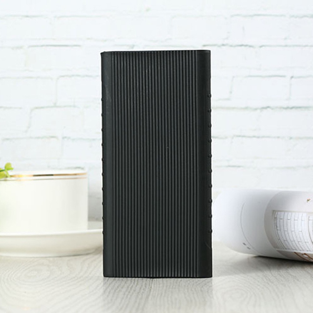Vỏ bọc pin sạc dự phòng Xiaomi Power Bank 2 cổng USB 10000 mAh bằng silicon mềm chất lượng cao
