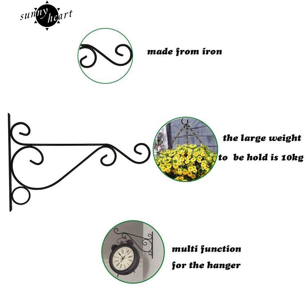 Giá treo chậu cây cảnh gắn tường trang trí bằng kim loại