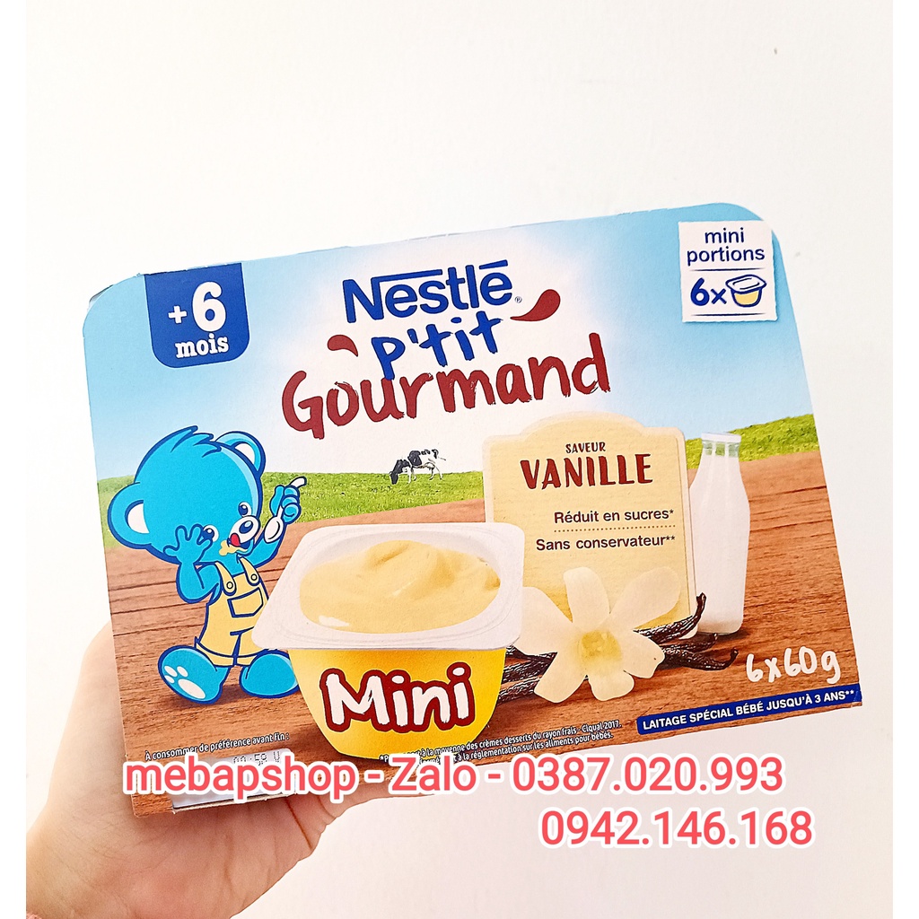 Váng sữa Nestle Pháp vị vani lốc 6 hủ