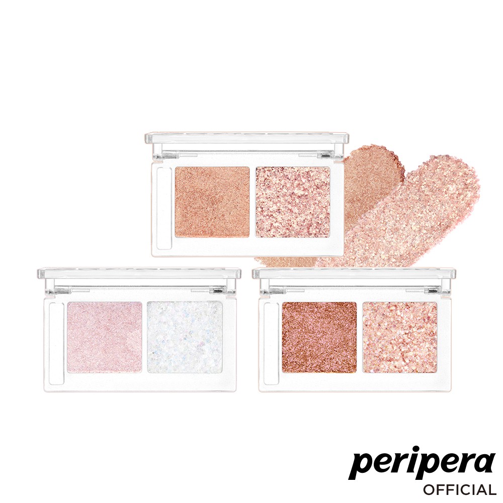 Bảng phấn mắt Peripera hai màu long lanh thời trang 2.8g
 | BigBuy360 - bigbuy360.vn
