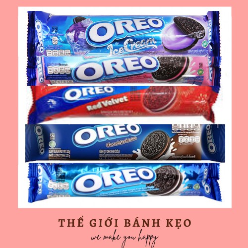 Bánh quy kem oreo thỏi CÁC VỊ 133g