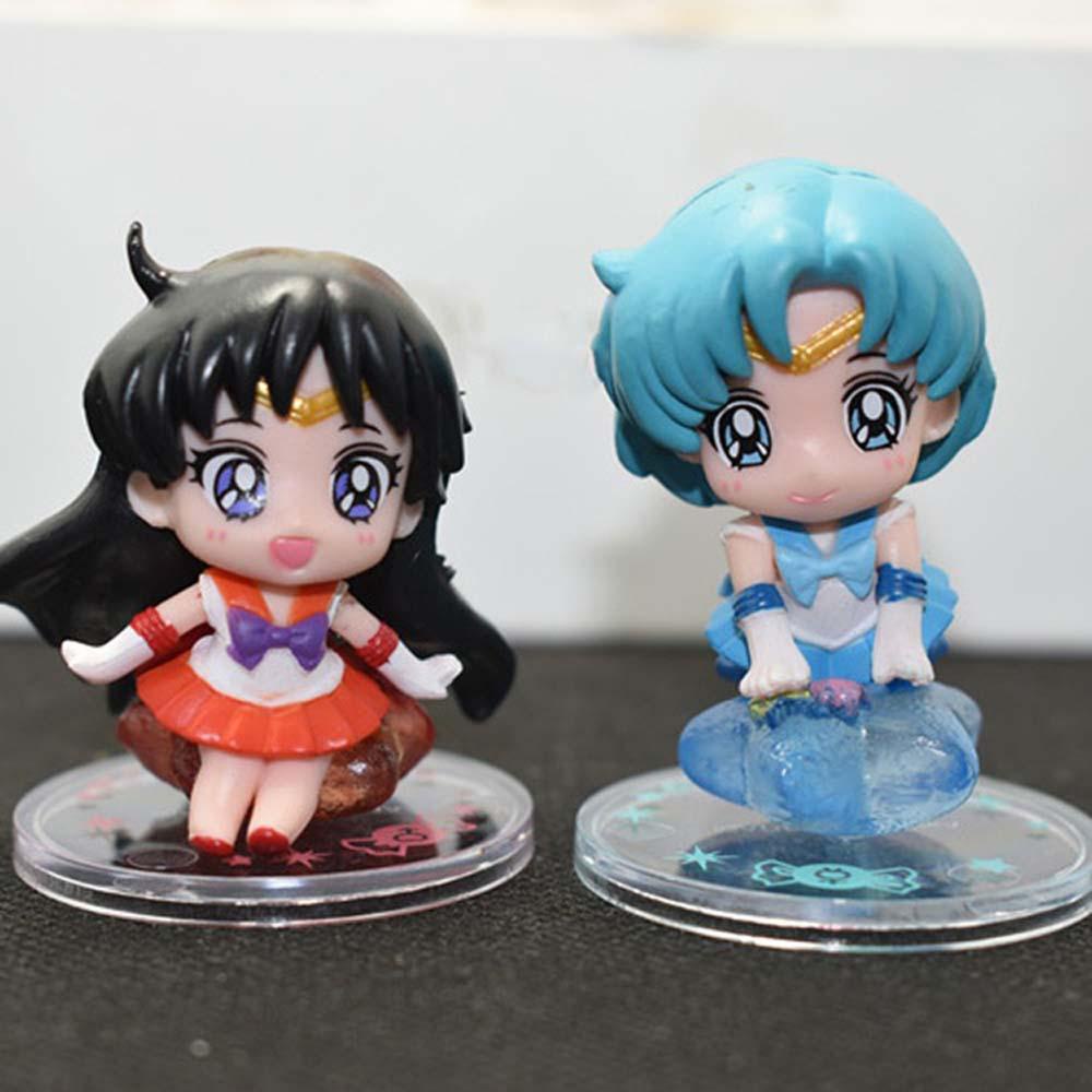 LILYES Sailor Moon Mô Hình Nhân Vật Thủy Thủ Mặt Trăng Trang Trí Bánh Kem