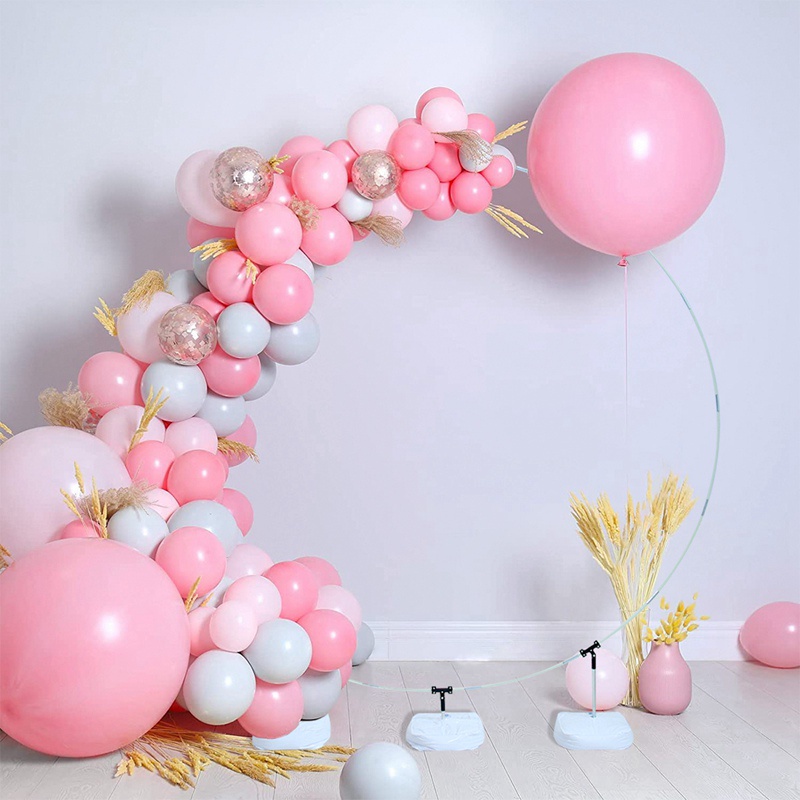Bộ Bong Bóng Kèm Giá Đỡ Bằng Nhựa Dùng Trang Trí Tiệc Sinh Nhật/ Đám Cưới Tiện Lợi