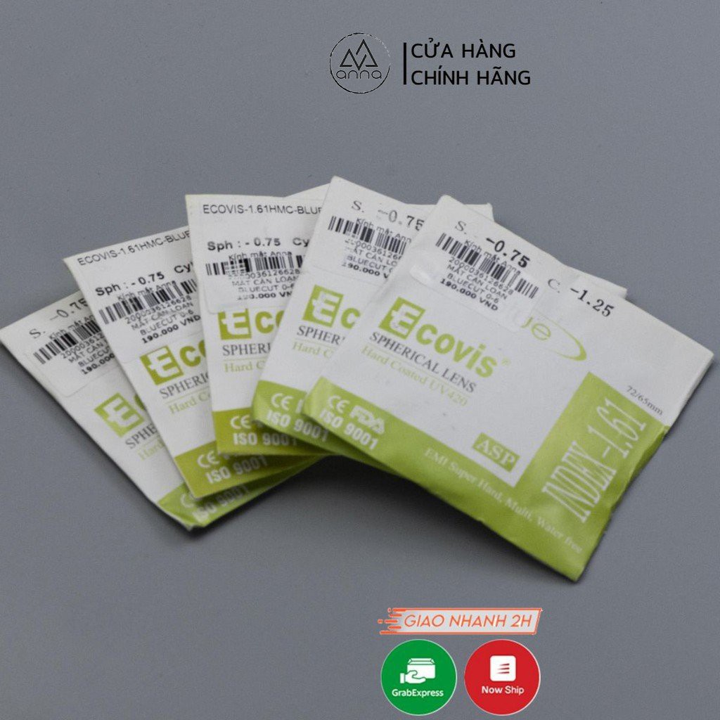 [Mã giảm 15K đơn từ 299K] Mắt kính cận ANNA Ecovis Bluecut chống ánh sáng xanh (Nguyên trạng tròng kính khi nhận hàng)