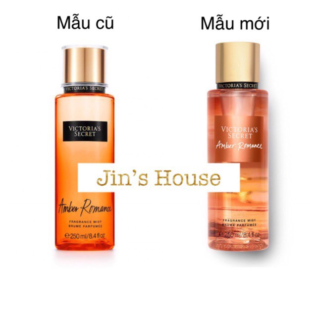 XỊT THƠM TOÀN THÂN VICTORIA SECRET FRAGRANCE MIST AMBER ROMANCE 250ML CHÍNH HÃNG - 3575